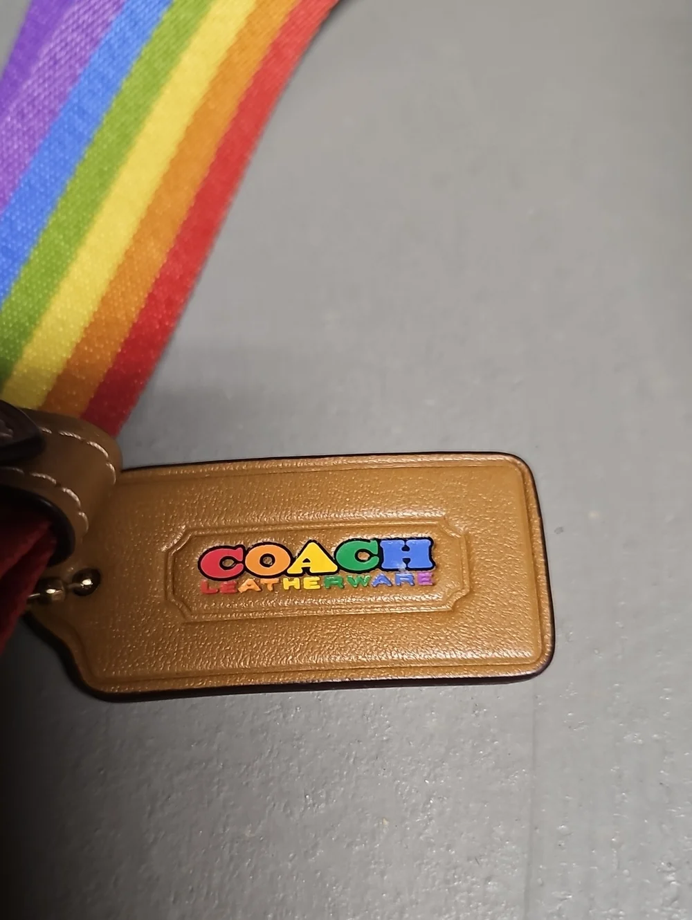 Coach C4097 Pennie Backpack 22 In Rainbow Signature Canvas Saddle / Multicolor